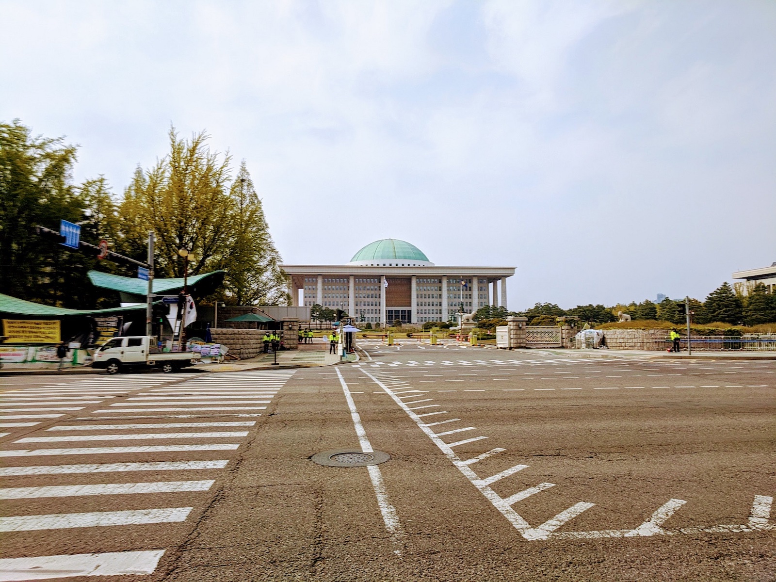 The National Assembly of Seoul during the COVID-19 pandemic.