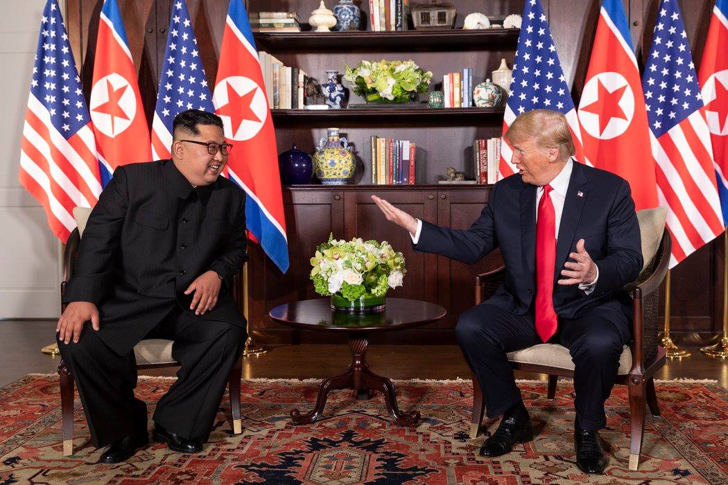 Donald Trump, aged 72 and North Korean leader, Kim Jong Un in Singapore.